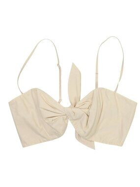 FRAME Twist Bra Top in Ivory